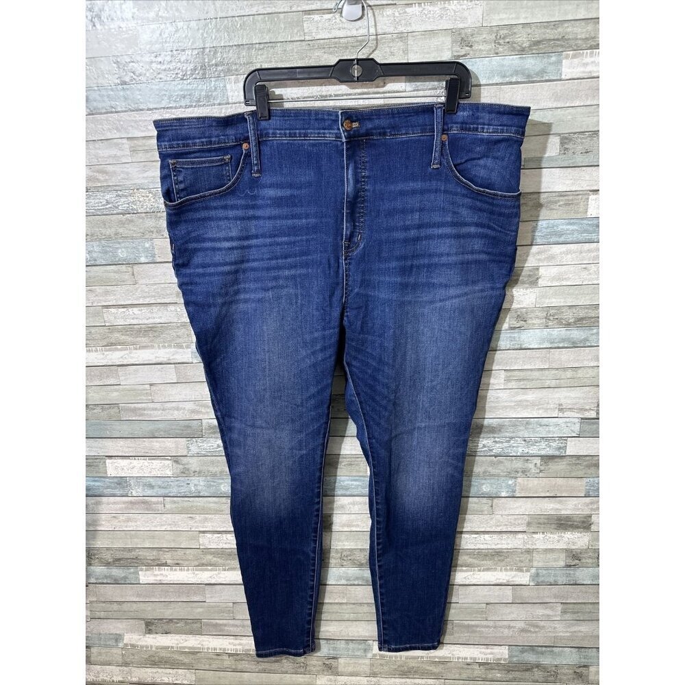 Women’s Madewell Denim Jeans High Rise Skinny Dark Wash Size 37